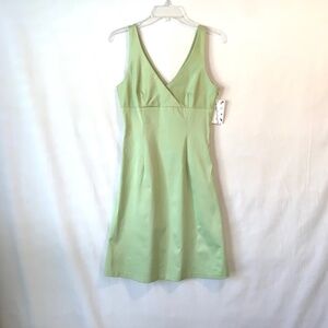 No Appt Necessary V-Neck Cotton Sleeveless Light Green Dress Size Small